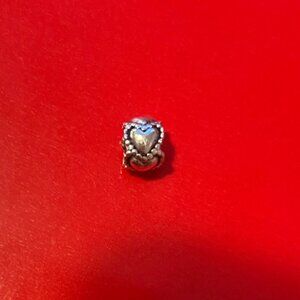 COPY - PANDORA: Silver heart charm bead